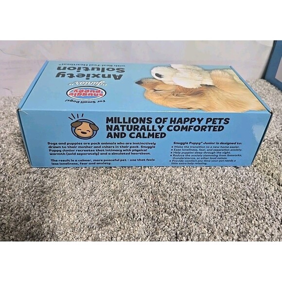 Snuggle Puppy Heartbeat “Junior” Stuffed Anti-Anxiety Toy For Small Dogs NEW - Picture 2 of 7